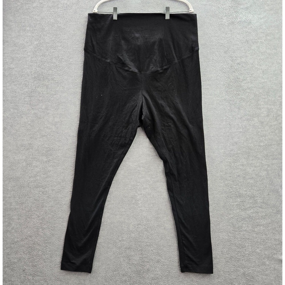 Old Navy Women Maternity Pants XL Black Leggings 26" Inseam‎ NWT